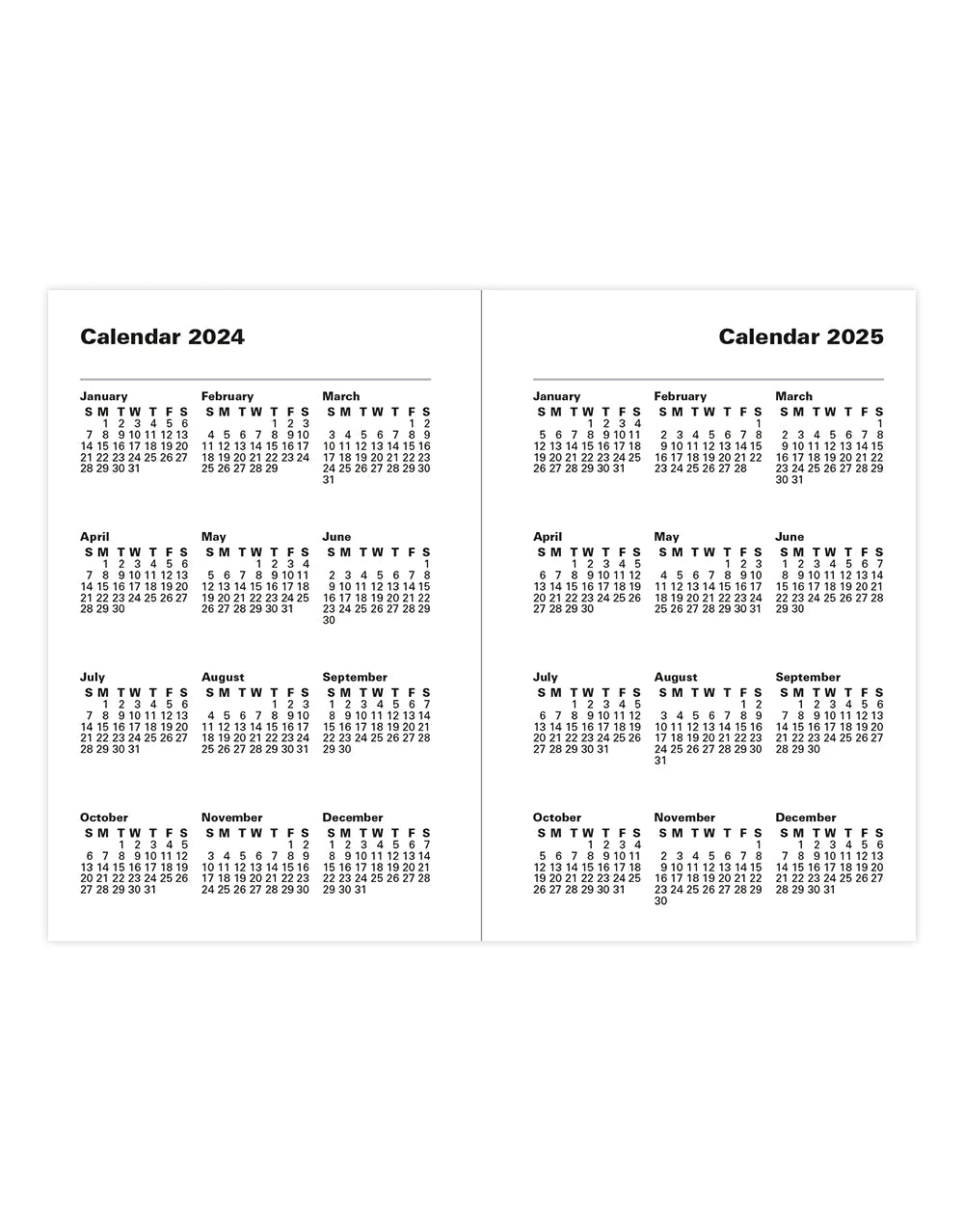 2025 Classic | Week to View Planner (Mini) - BLACK #C32EBK