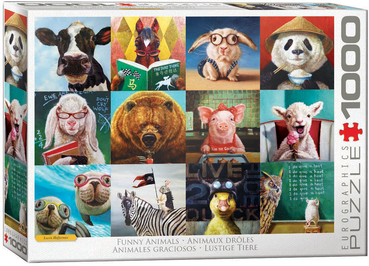 Eurographics | 1000 PC Puzzle - Lucia Heffernan: Funny Animals #6000-5524