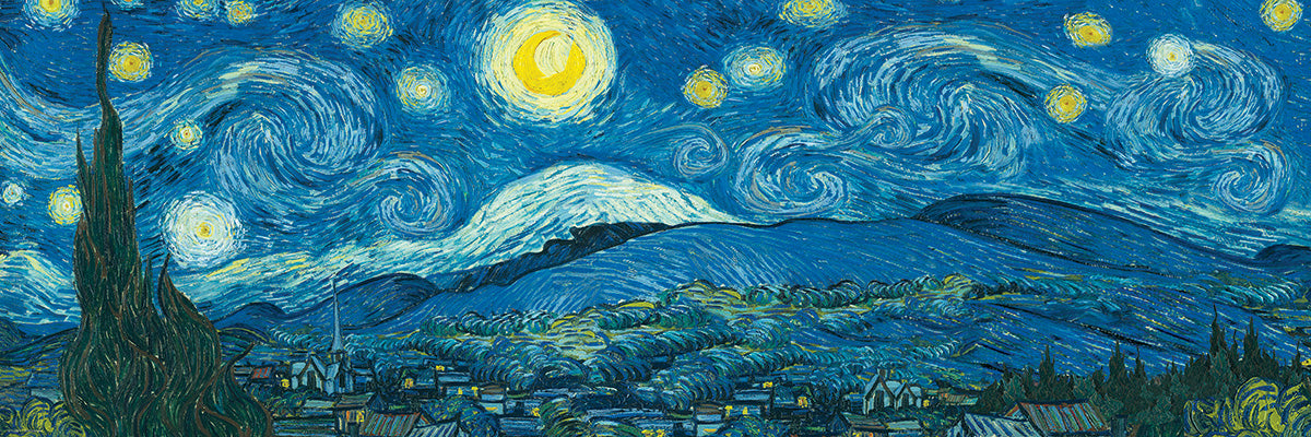 Puzzle 1000 PC | Panoramic Puzzle - Vincent Van Gogh: Starry Night #6010-5309