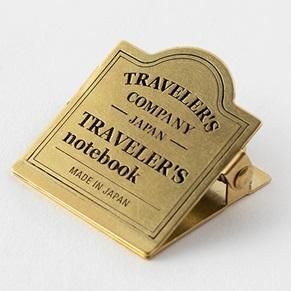 Traveler's Notebook Accessory | Logo Clip - BRASS #43089-006