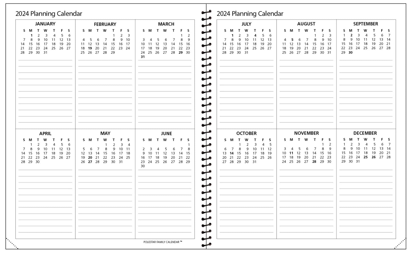 2025 Calendar | FAMILY #FC