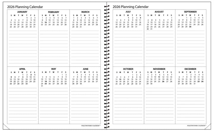 2026 Calendar | FAMILY #FC