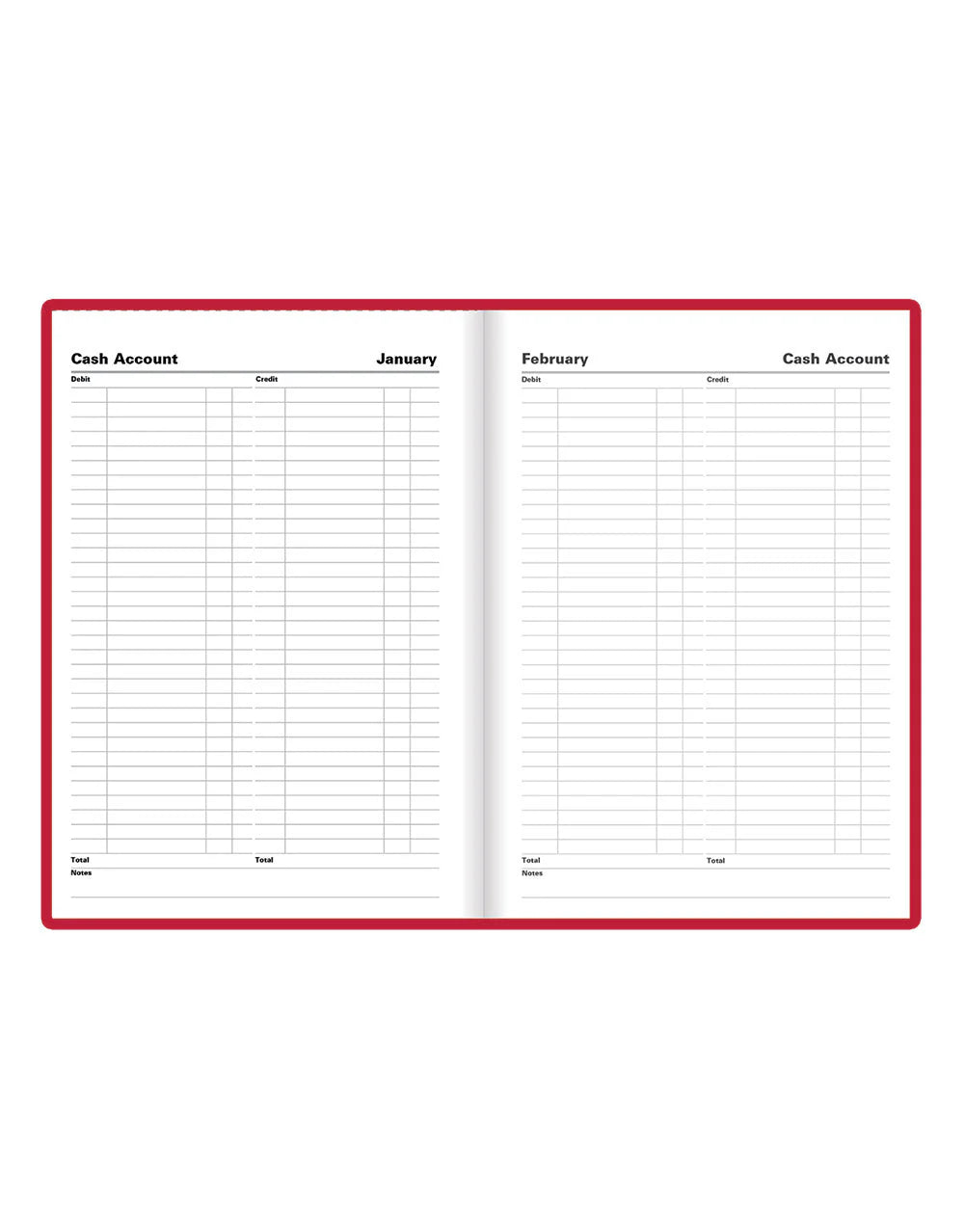 2026 Standard | Day to Page Planner (A5) - RED #C10XBY