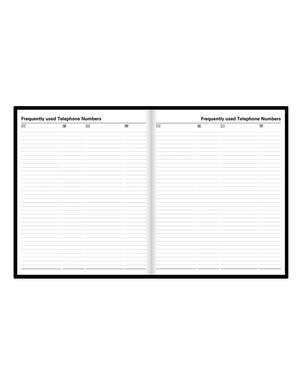 2026 Standard | Day to Page Planner (Quarto) - BLACK #C10YBK