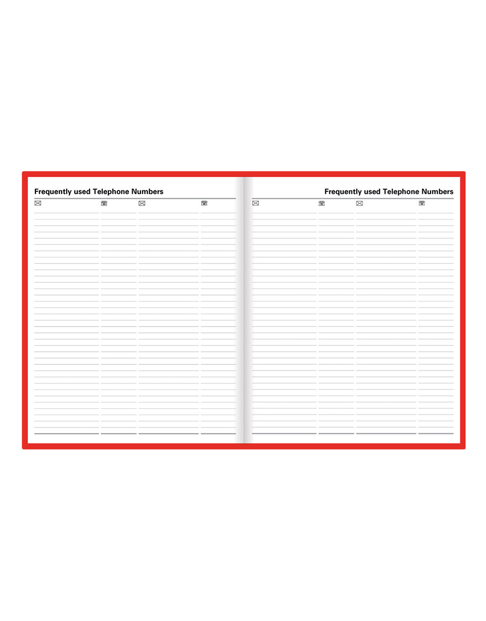 2026 Standard | Day to Page Planner (Quarto) - RED #C10YBY