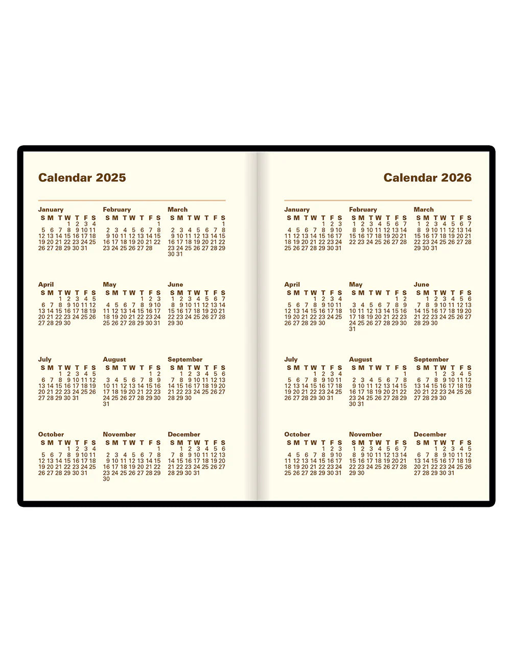2026 Belgravia | Week to View Planner (Mini) - BLACK #C33EBK