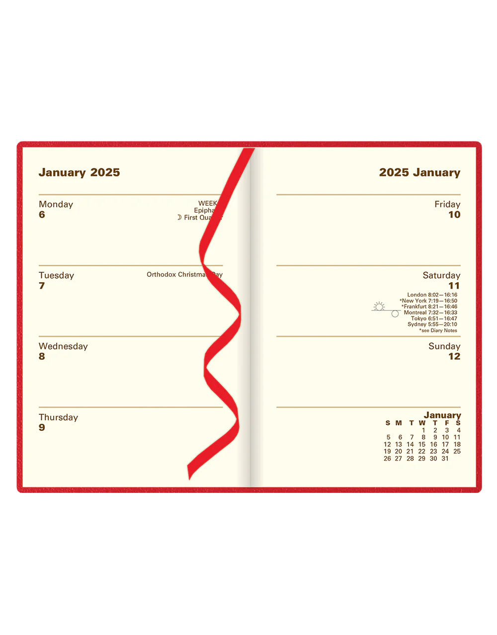 2026 Belgravia | Week to View Planner (Mini) - RED #C33ERD