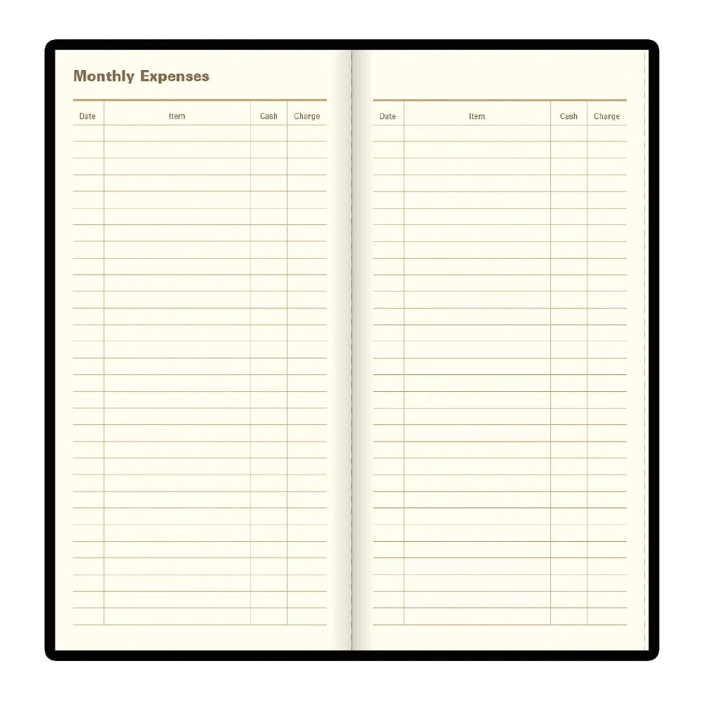 2026 Belgravia | Week to View Planner (Slim) - BLACK #C33SUBK