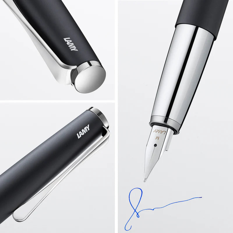 Fountain Pen | Studio (Fine) - BLACK STEEL