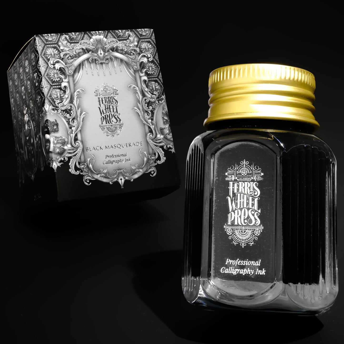 Fanciful Events Calligraphy Ink | 28 mL - BLACK MASQUERADE #CAL-INK-BM