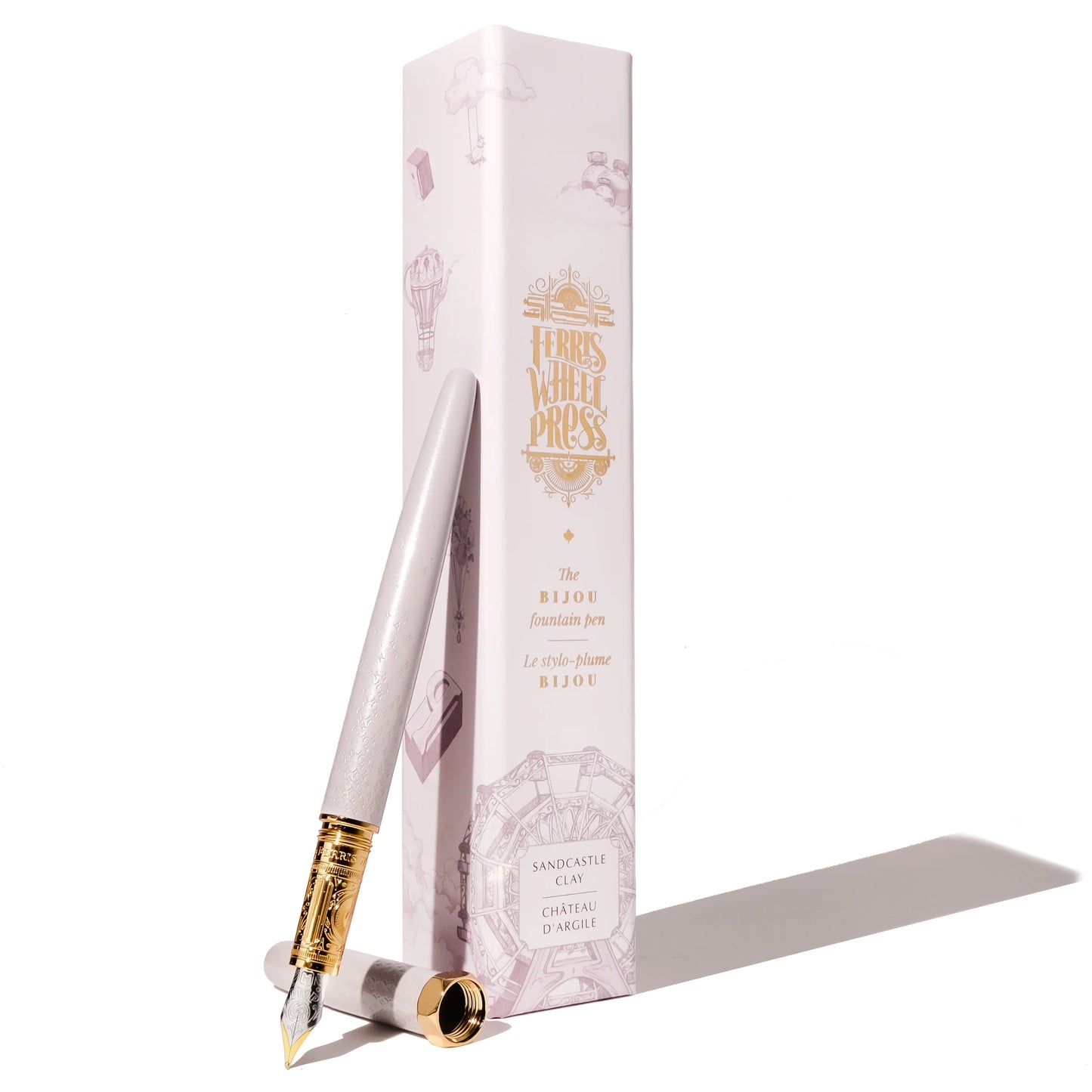 The Bijou Fountain Pen | Sandcastle Clay - MEDIUM