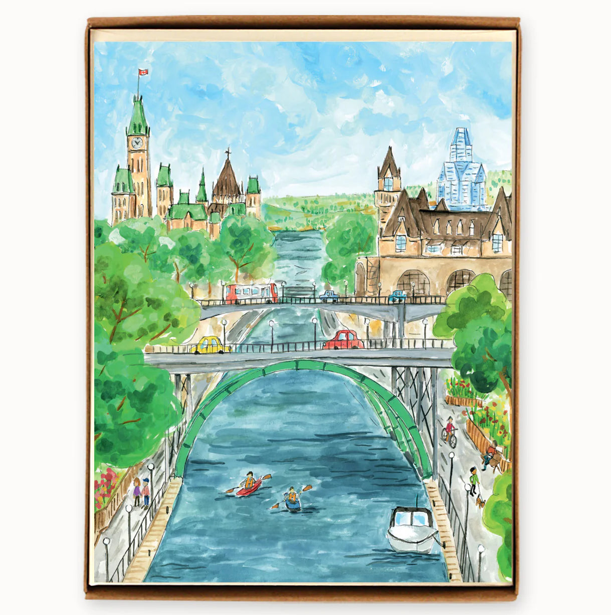 Boxed Notecards | OTTAWA CANAL SUMMER #GC278-BX