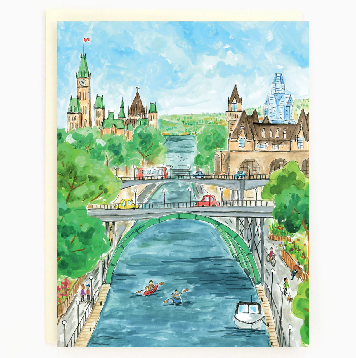 Boxed Notecards | OTTAWA CANAL SUMMER #GC278-BX