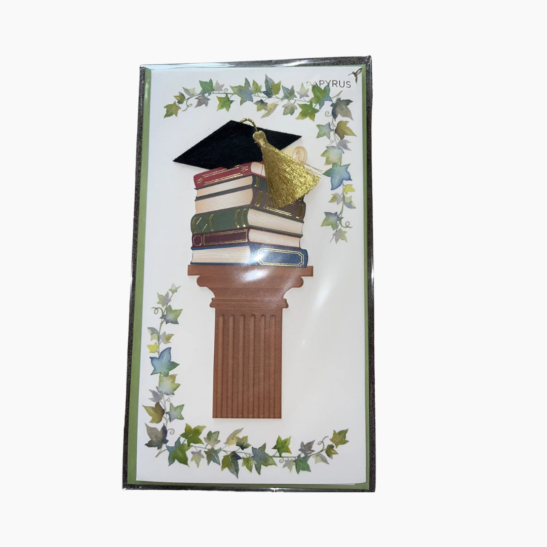 Graduation Card | CAP & BOOKS ON COLUMN #GR6981353