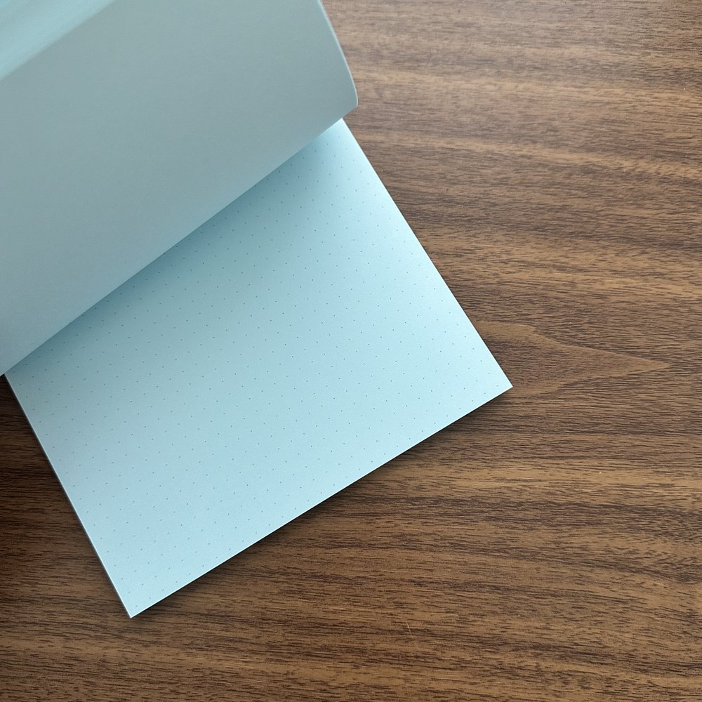 Dot Grid Notepad | A5 Coloured Paper - BLUE #15340-006