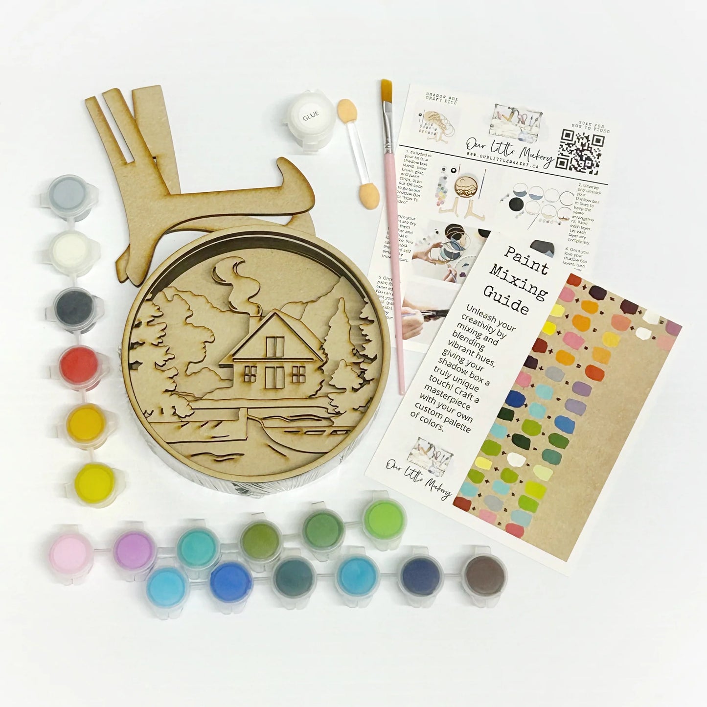 Craft Kit | DIY Shadow Box - COZY COTTAGE #SB0021