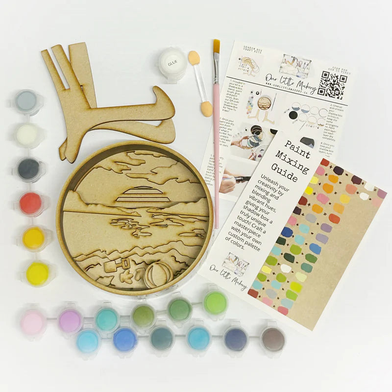Craft Kit | DIY Shadow Box - BEACH DAYS #SB0048