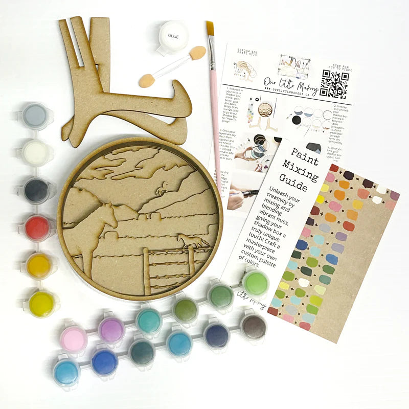 Craft Kit | DIY Shadow Box - HORSE #SB0003