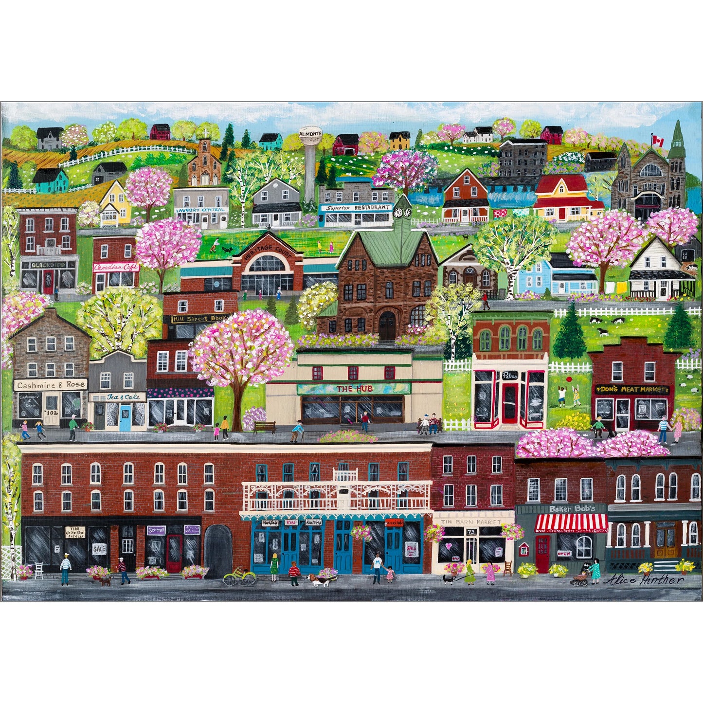 Puzzle 1008 PC | Alice Hinther: Town of Almonte #15-105
