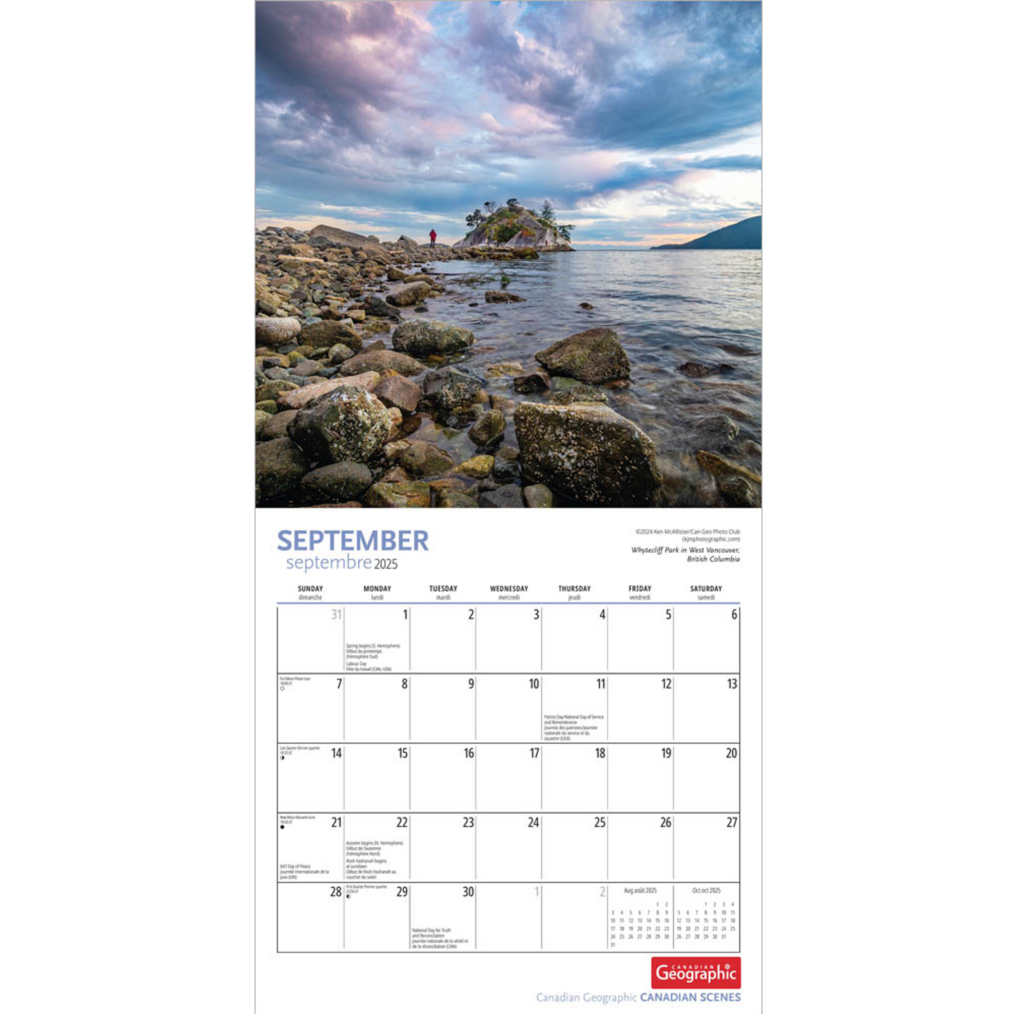 2025 Medium Wall Calendar | 8.5" X 8.5" - CANADIAN SCENES