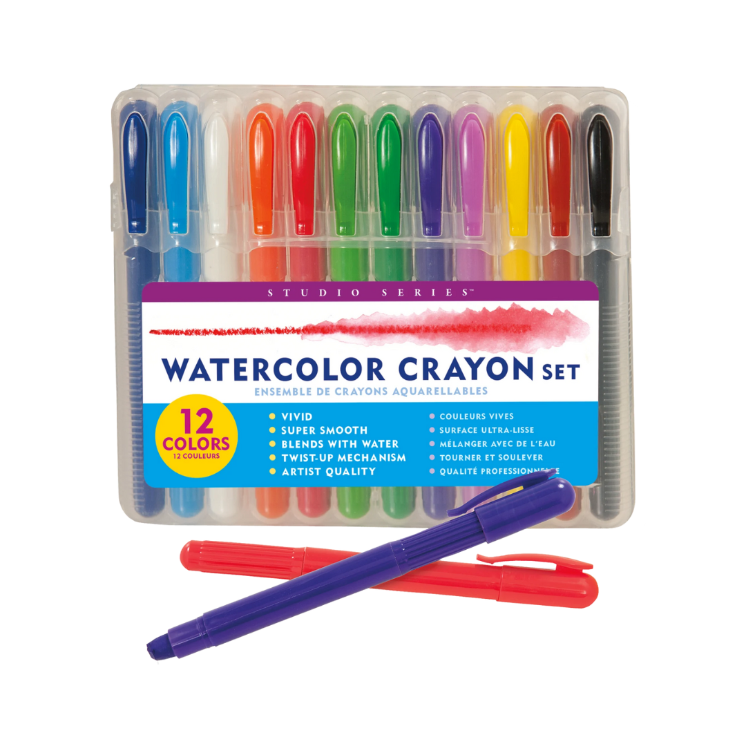 Studio Series | Watercolor Crayon Set (Set of 12)#320537-2