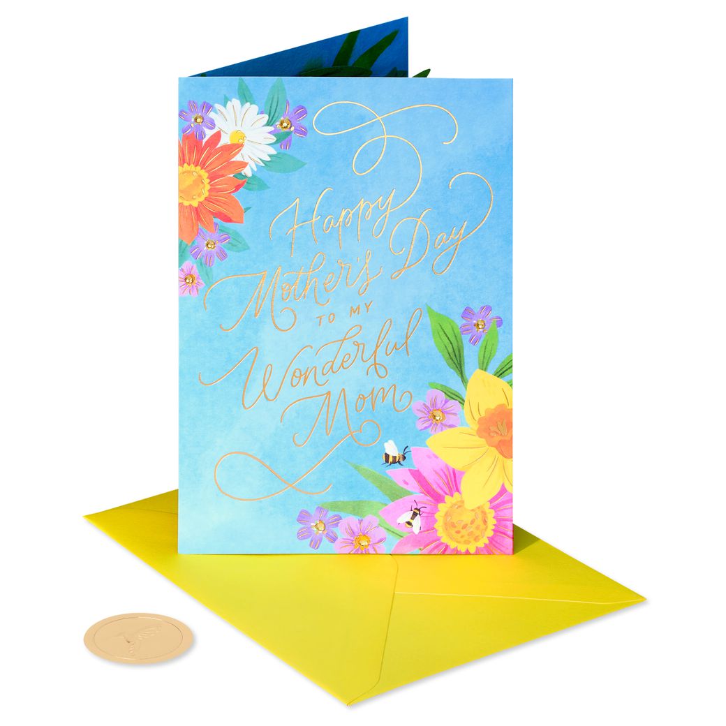 Mother's Day Card | Pop Up - FLOWERS & BEEHIVE #10136423