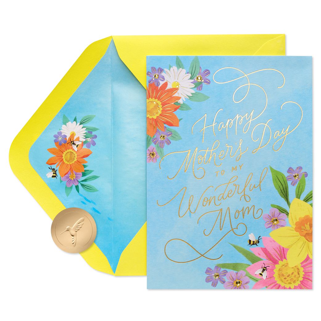 Mother's Day Card | Pop Up - FLOWERS & BEEHIVE #10136423