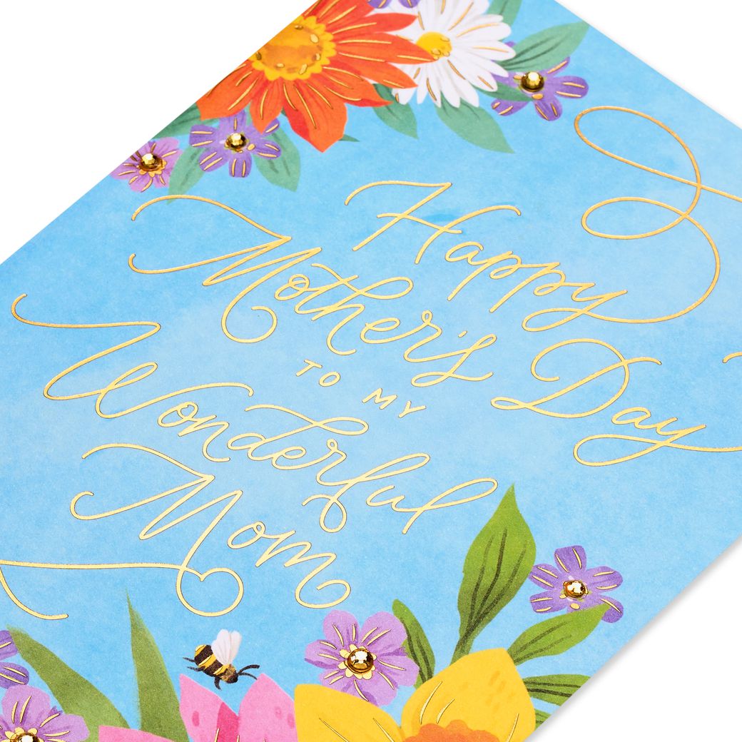 Mother's Day Card | Pop Up - FLOWERS & BEEHIVE #10136423