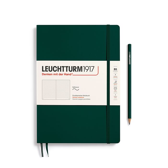 Dot Grid Journal | B5 Composition - FOREST GREEN #370309-7