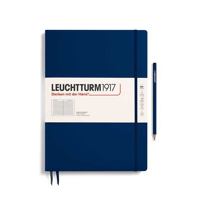 Lined Journal | A4+ Slim Hardcover - NAVY #342926-7