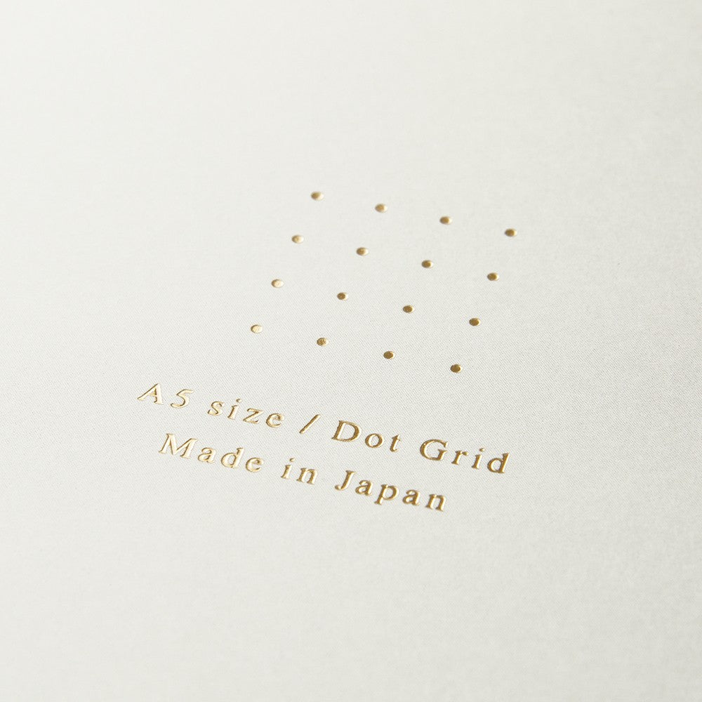 Dot Grid Notepad | A5 Coloured Paper - WHITE #15337-006
