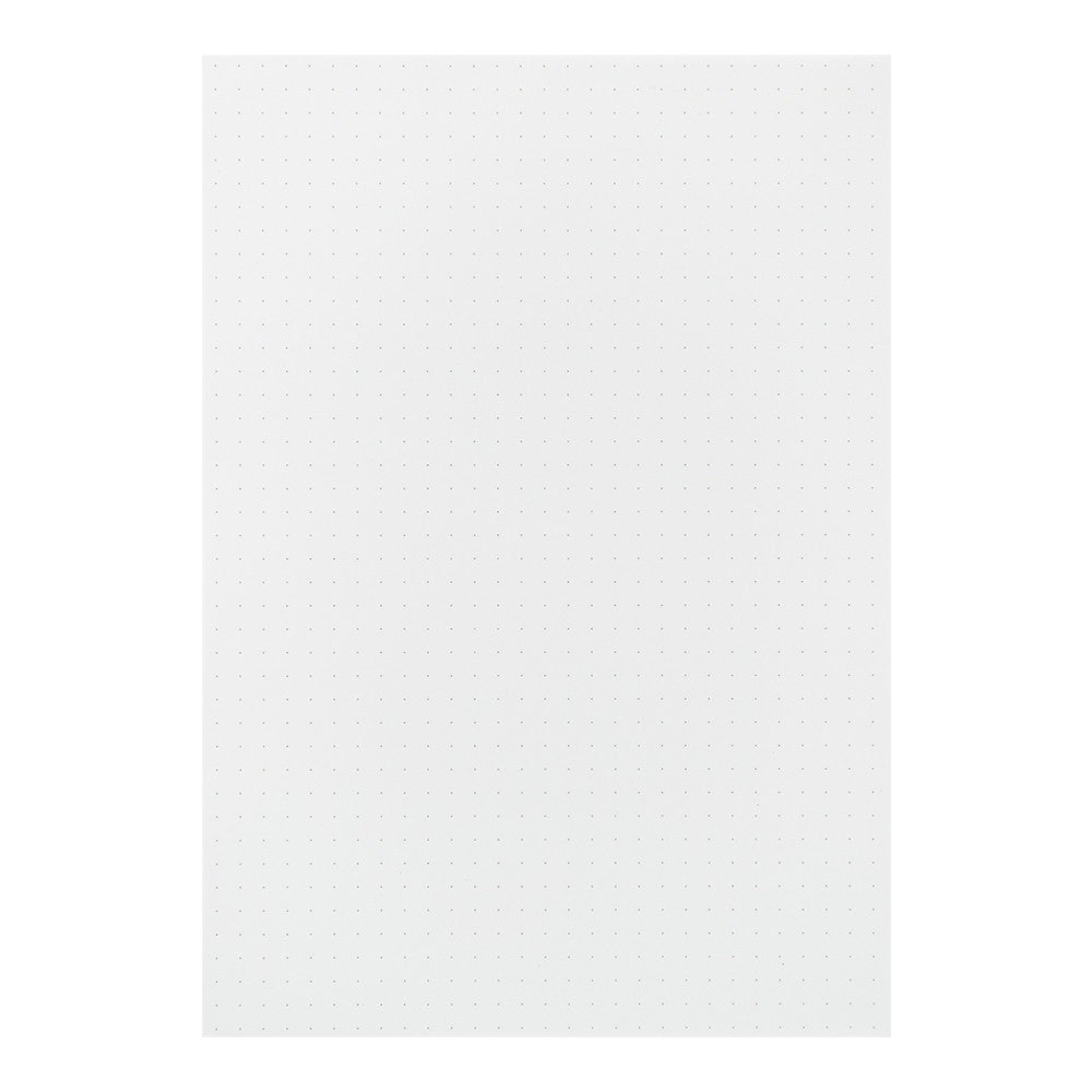 Dot Grid Notepad | A5 Coloured Paper - WHITE #15337-006