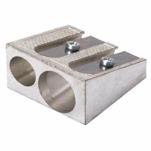 Metal Wedge Pencil Sharpener: Dual Hole #020