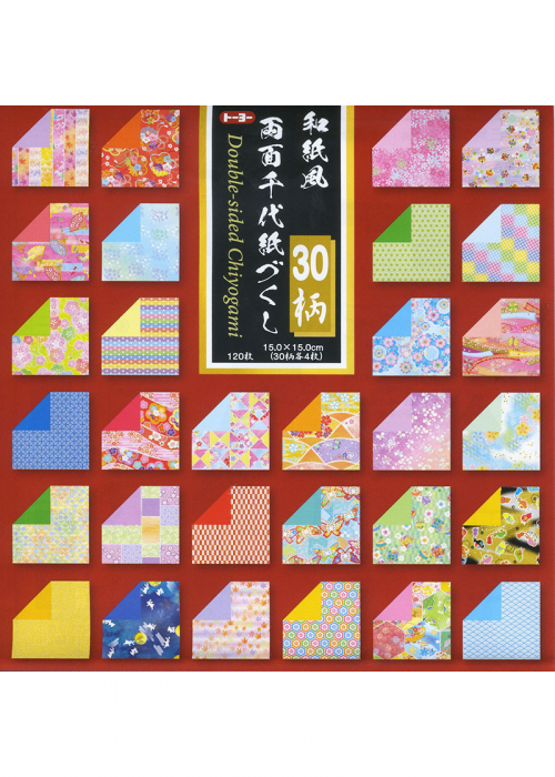 15CM Paper | Double-Sided Chiyogami Print  #018060-1000