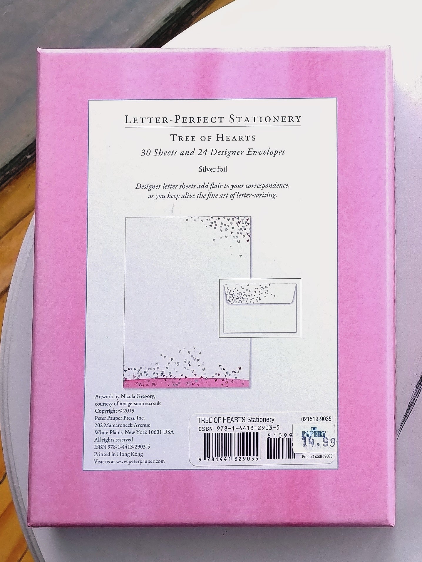 Tree of Hearts Boxed Stationery  #329035-2