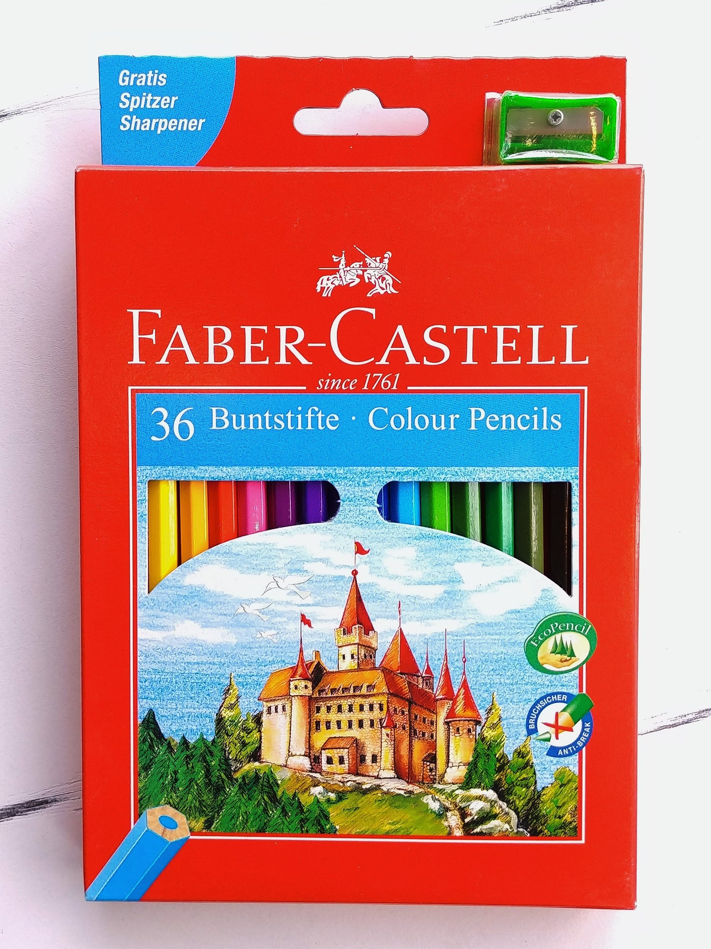 Crayons de couleur Castle, lot de 36 #120136