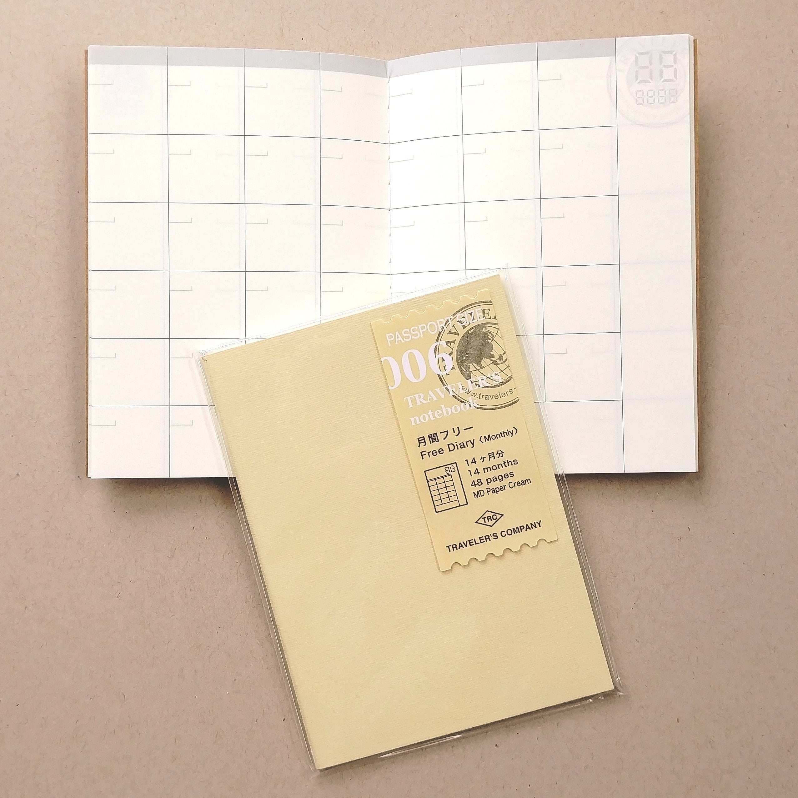 Passport Refill | 006 Free Diary - MONTHLY #14326-006