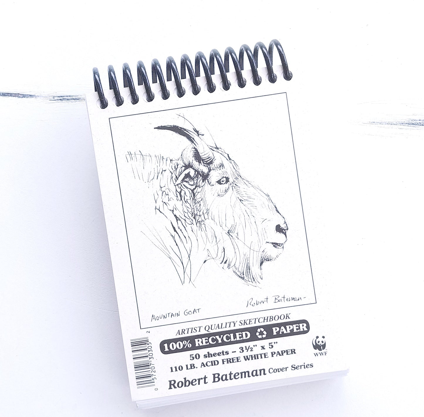 Carnet de croquis en papier recyclé Robert Bateman - 3,5" x 5" #RP35