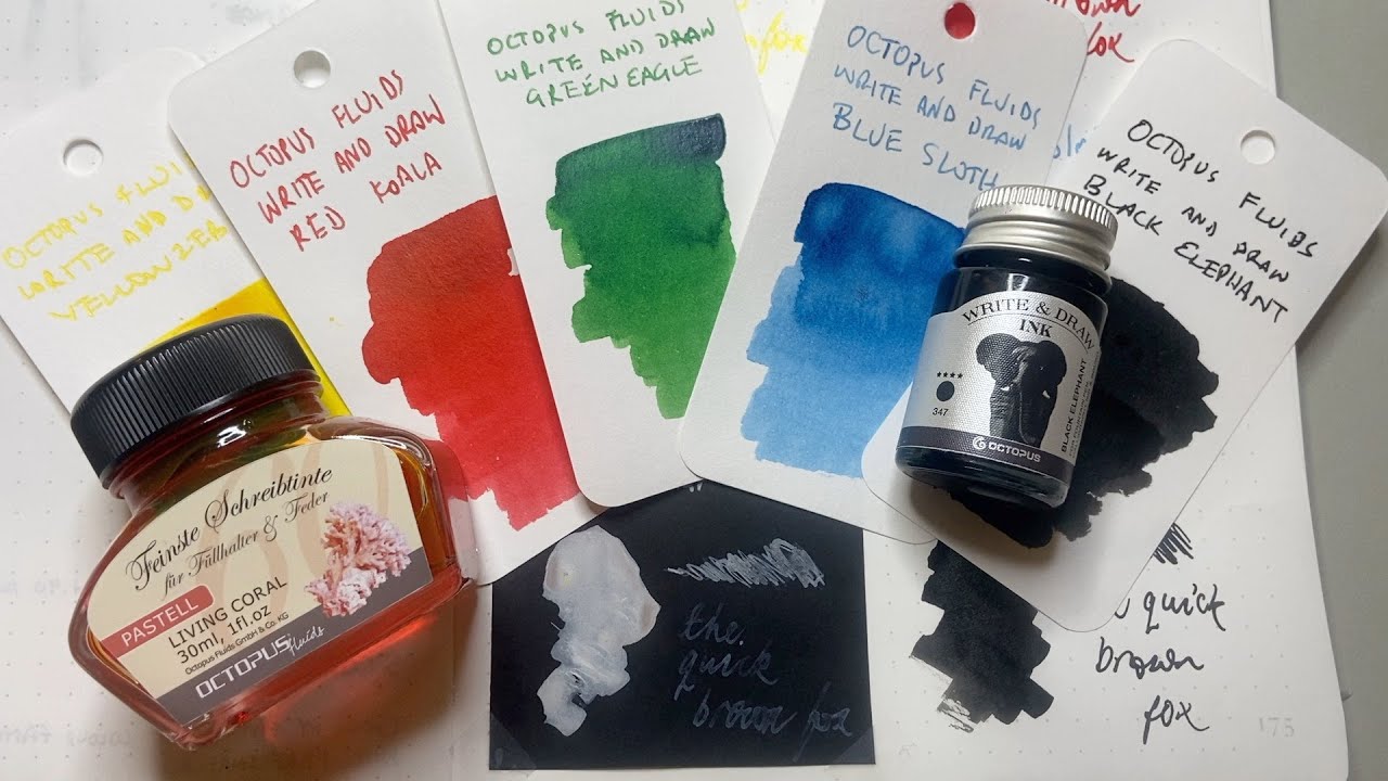 Write and Draw Inks by Octopus Fluids