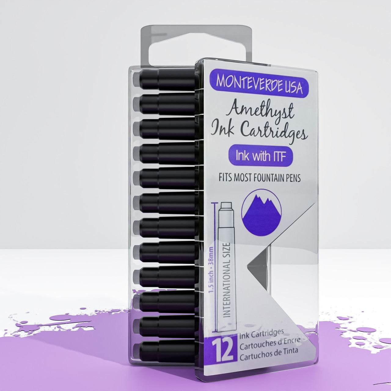 Ink Cartridges | Gemstone Collection (Pack of 12) - AMETHYST #G305AM