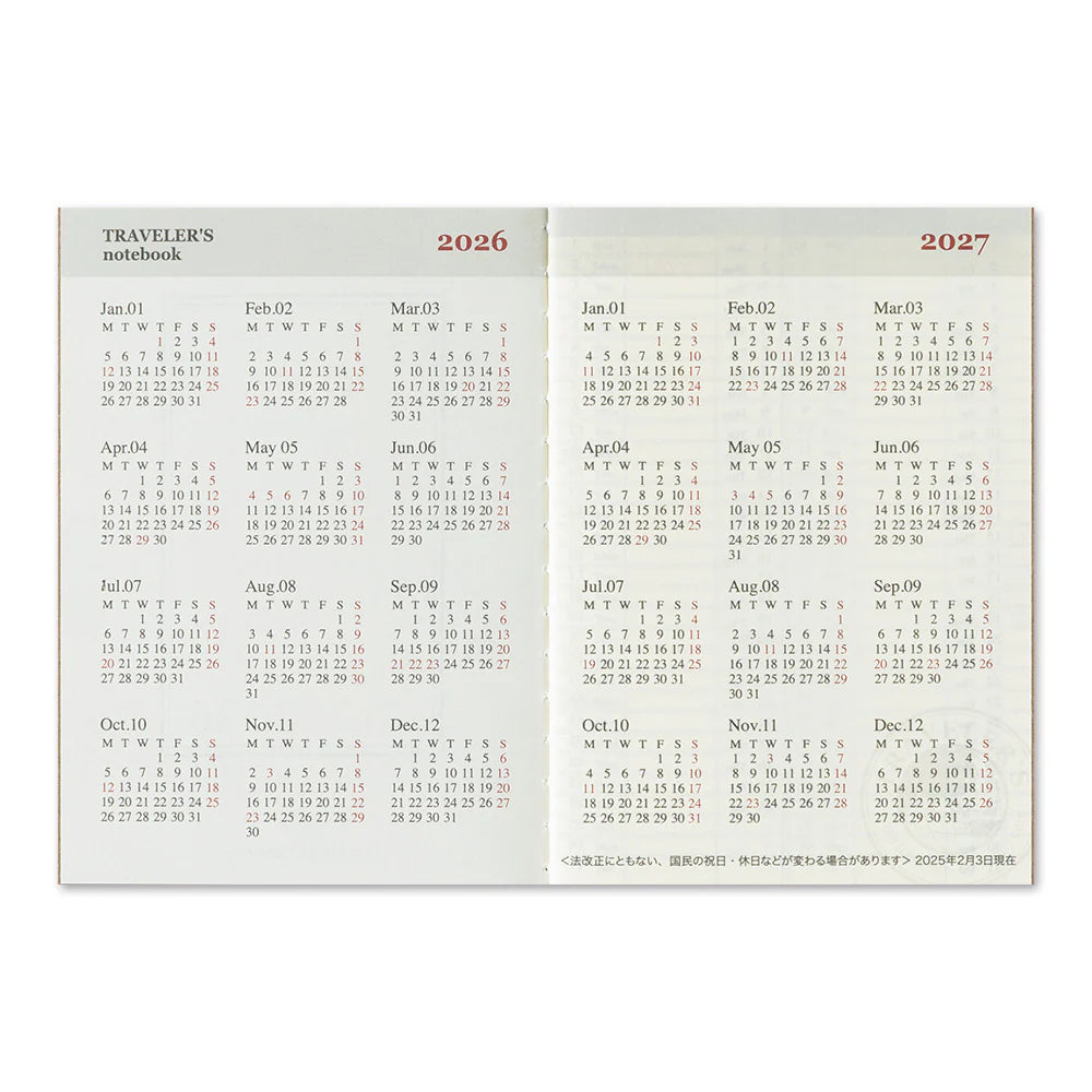 Passport Refill | 2026 Weekly
