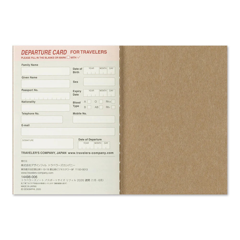 Passport Refill | 2026 Weekly