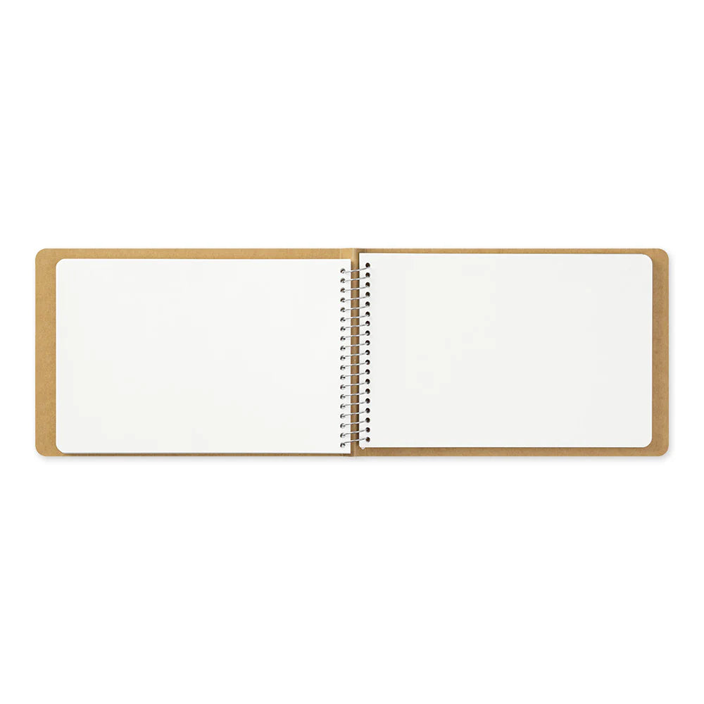 Blank Journal | B6 Spiral Landscape - WHITE #15250-006