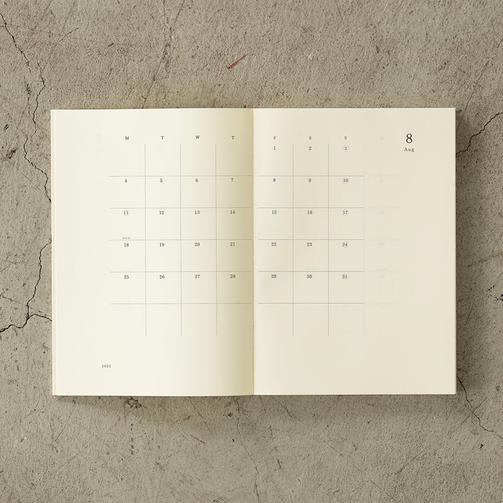 2025 Planner | A5 Monthly Block + Memo #22340-006