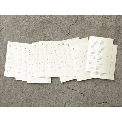 MD Diary 2025 Sticker | Monthly Block + Yearly Calendar #22345-006