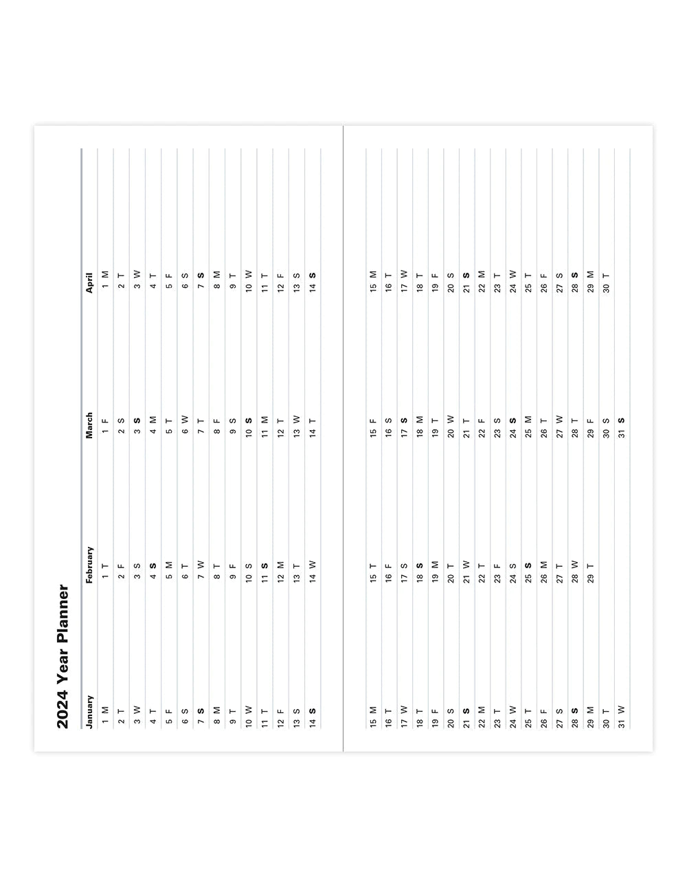2025 Classic | Month to View Planner (Slim) - BLACK #C12SBK