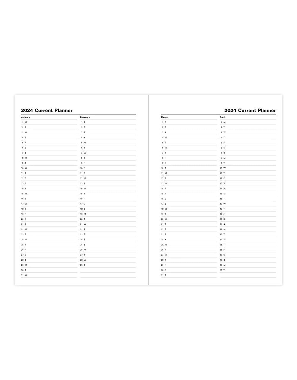 2025 Classic | Week to View Planner (A5) - BLACK #C32XBK