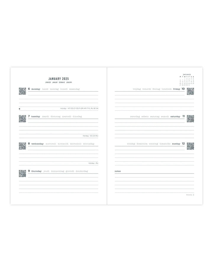 2025 Conscious | Week to View Planner (A5) - SAGE #C082396