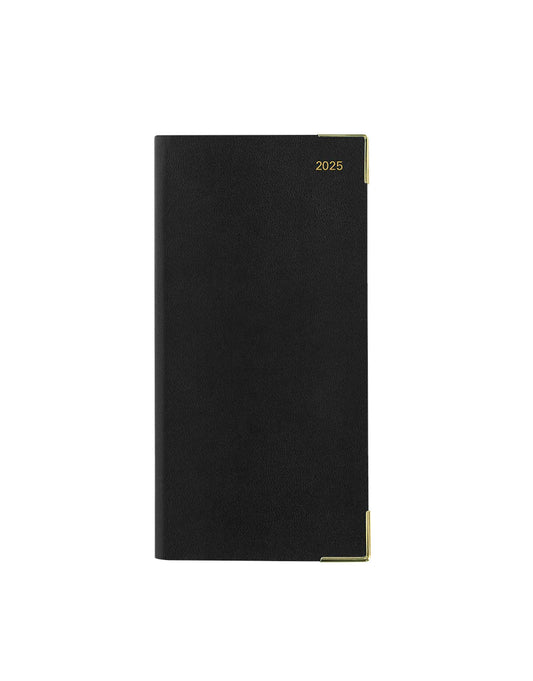 2025 Classic | Horizontal Week to View Planner (Slim) - BLACK #C32SBK