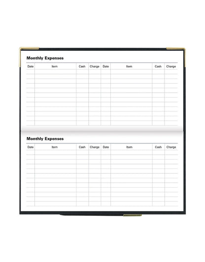 2025 Classic | Horizontal Week to View Planner (Slim) - BLACK #C32SBK